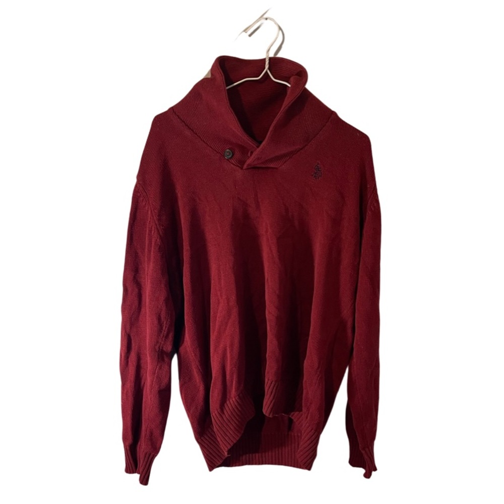 Red Polo Assn. Cotton Sweater. Dressy.